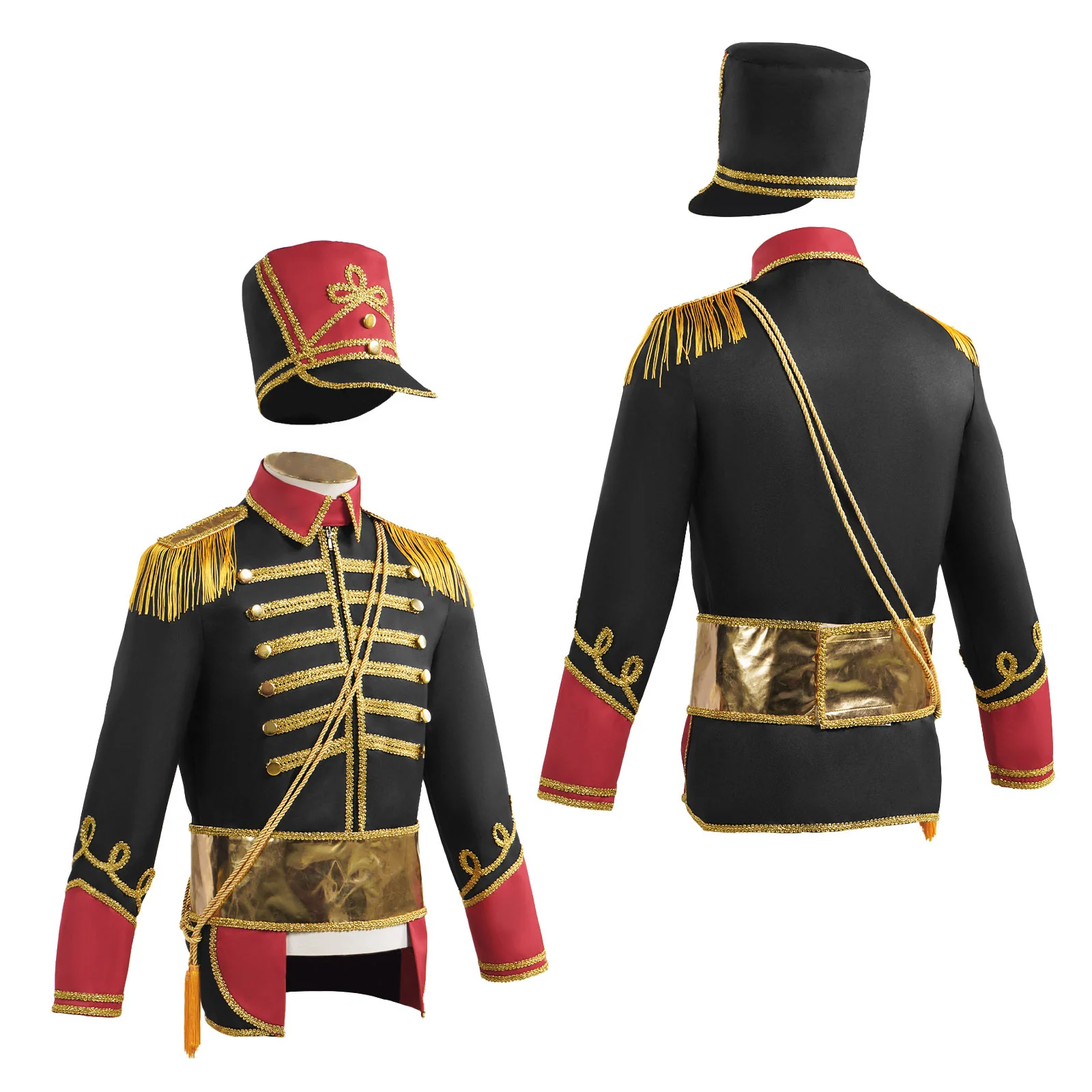 European Marshal Court Jacket with Hat, Custom‑Made for Medieval & Halloween Events
