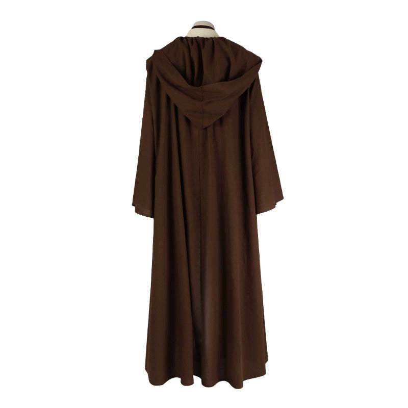 Obi-Wan Kenobi Cosplay Costume Robe Full Set - Perfect for Halloween & Star Wars Parties-Astricos