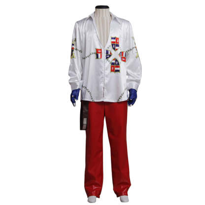 Steve Fox Cosplay Costume for Men - Fancy Shirt & Pants Battle Uniform | Astricos-Astricos