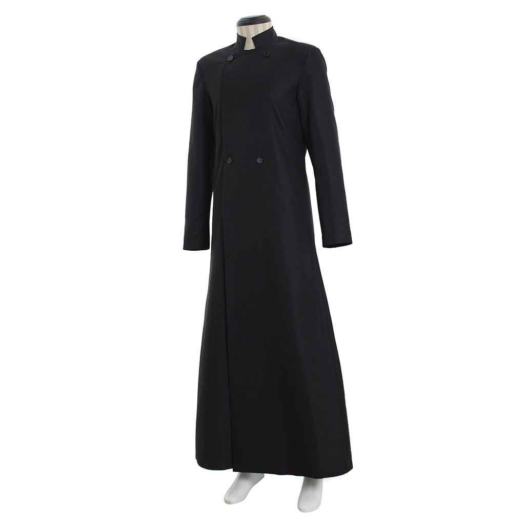Men's Double Breasted Minister Choir Cassock Robe - Elegant Clergy Vestment-Astricos