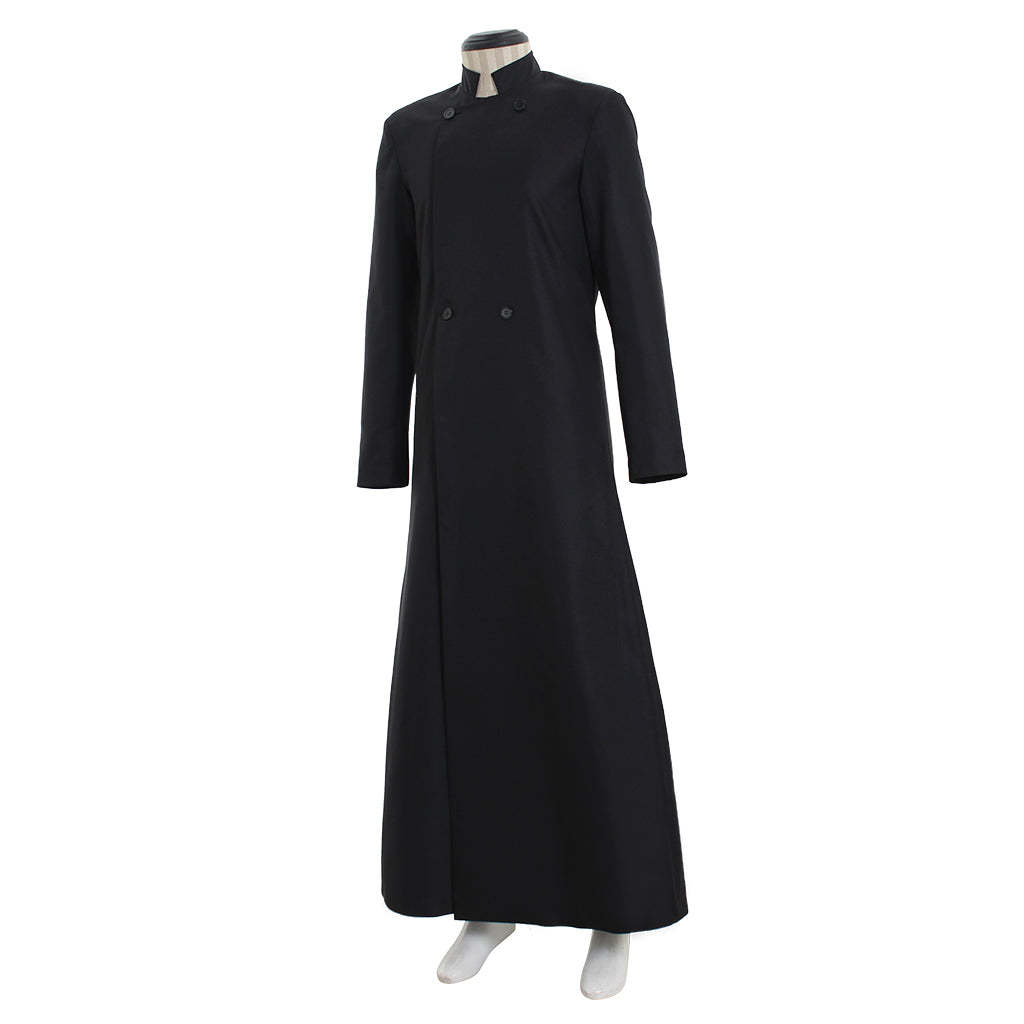 Men's Double Breasted Minister Choir Cassock Robe - Elegant Clergy Vestment-Astricos