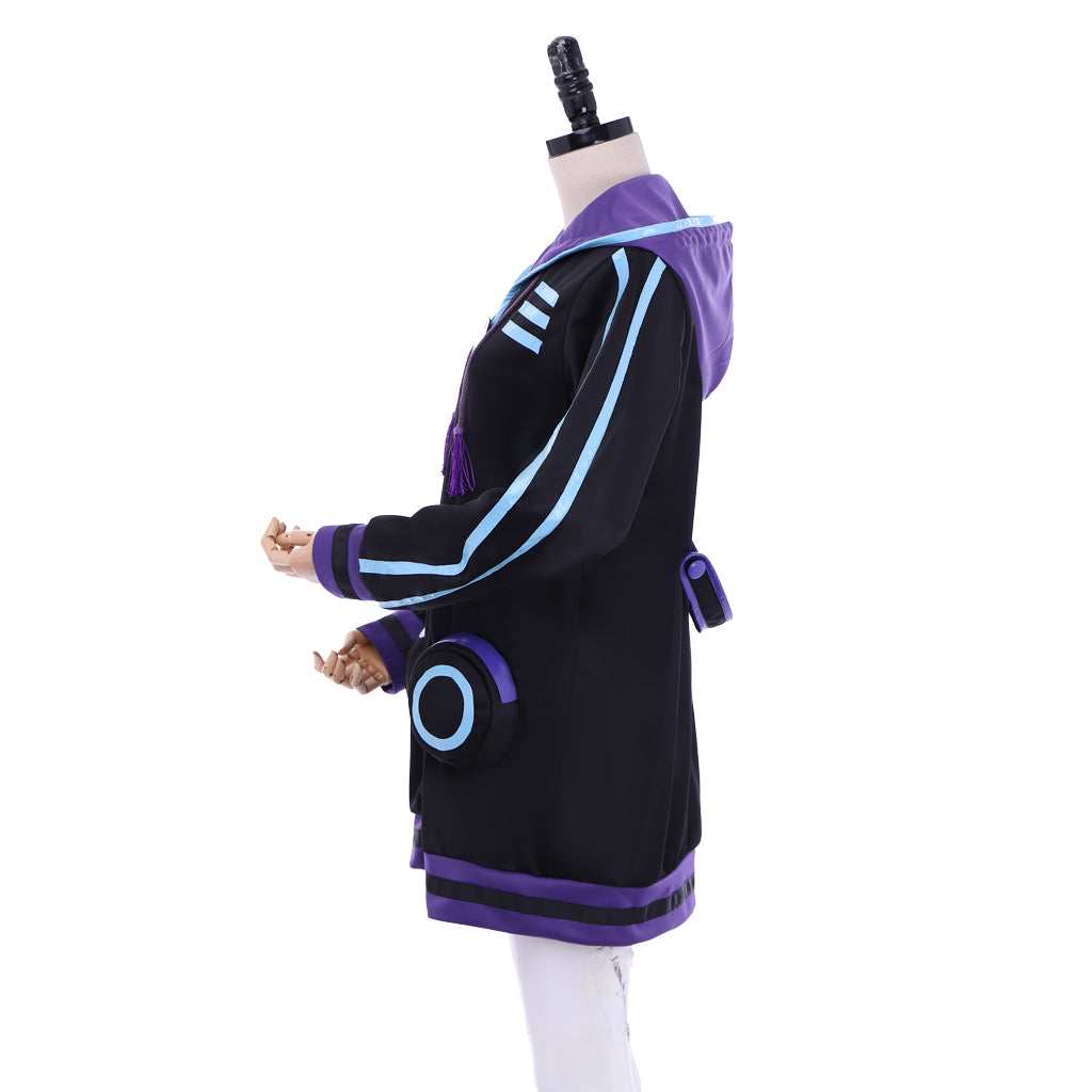 Purple Heart Hoodie Cosplay Costume - Hyperdimension Neptunia Official Outfit-Astricos
