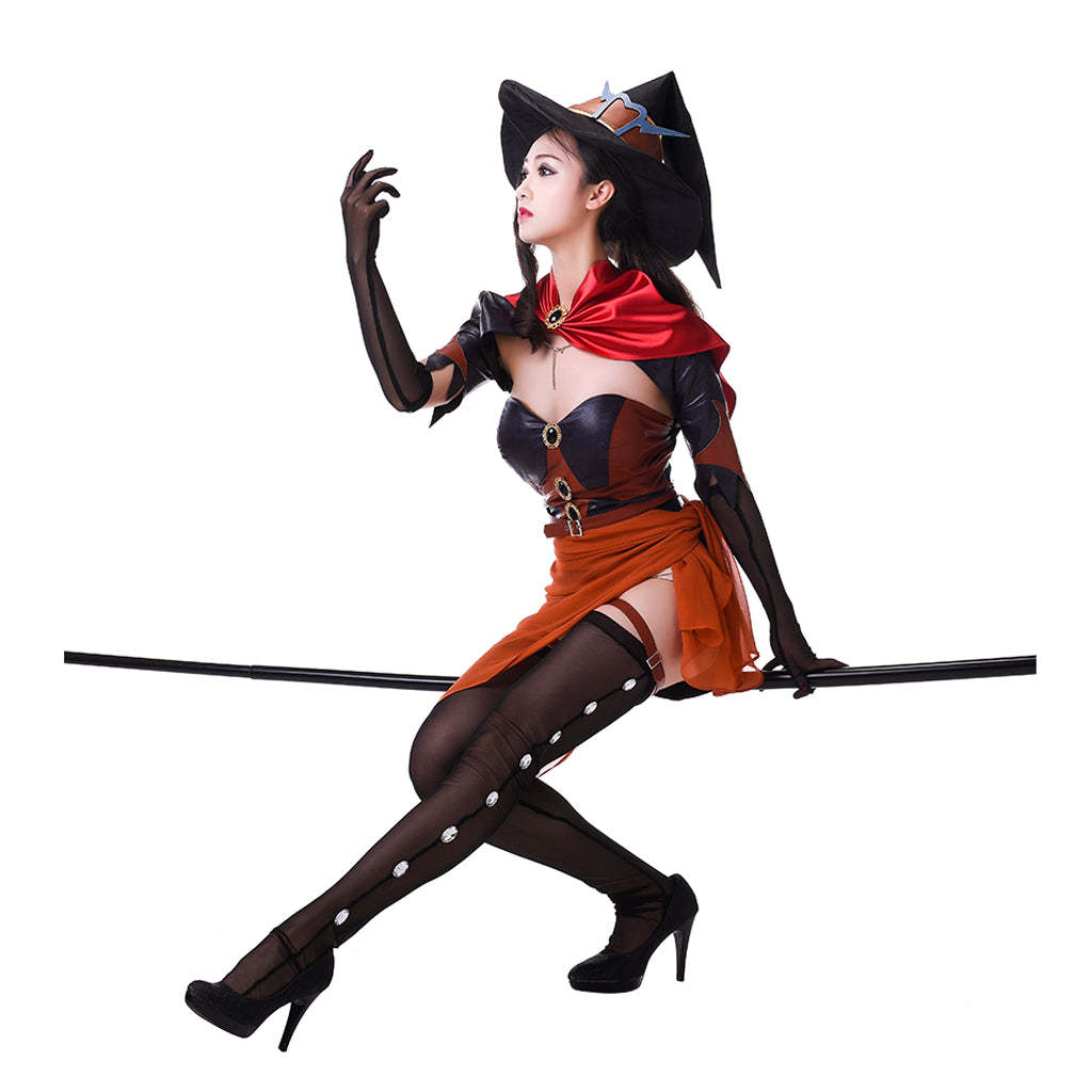 Legend Mercy Angela Ziegler Witch Skin Cosplay Costume | Overwatch Game Series-Astricos