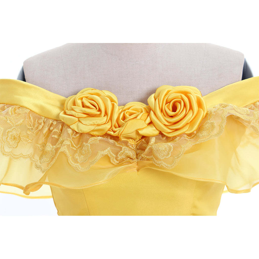 Beauty and the Beast Belle Cosplay Costume | Princess Dress for Halloween & Cosplay-Astricos