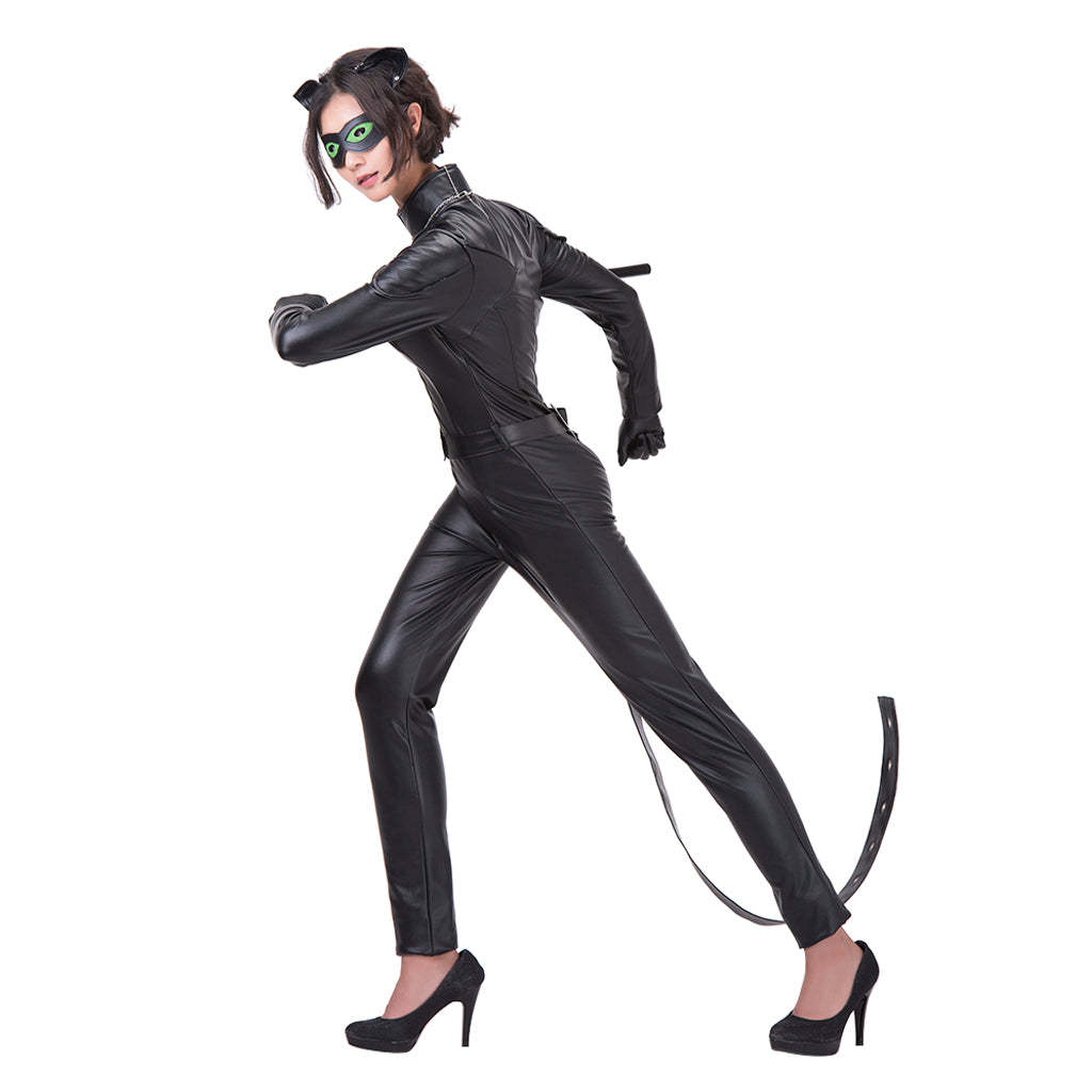 Authentic Miraculous Ladybug Cat Noir Black Jumpsuit Costume | Astricos-Astricos