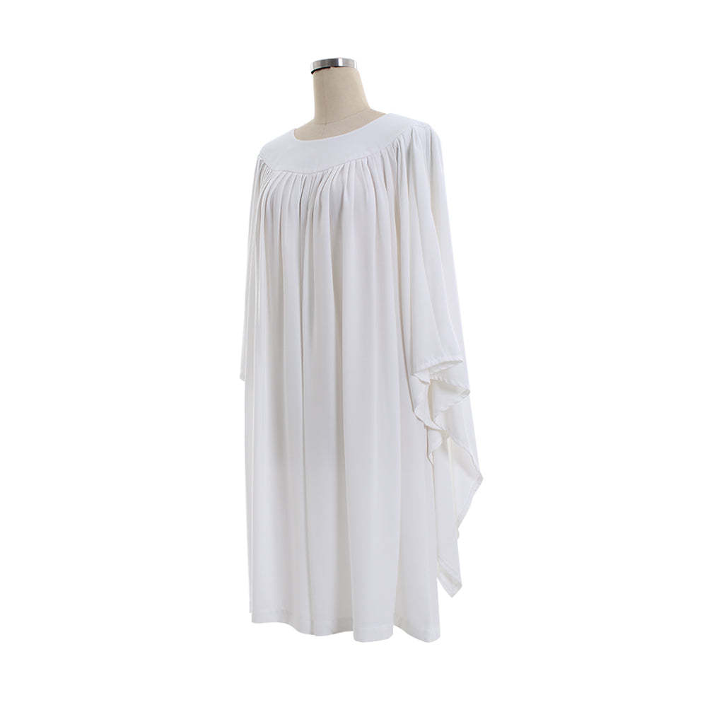 Traditional Women's Church ALB White Vestments Chasuble - Catholic Priests Clergy Surplice Costume | Astricos-Astricos