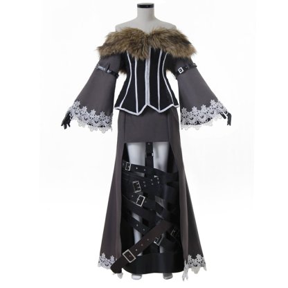 FFX Lulu Black Mage Cosplay Costume for Women - Final Fantasy X Outfit with Accessories-Astricos