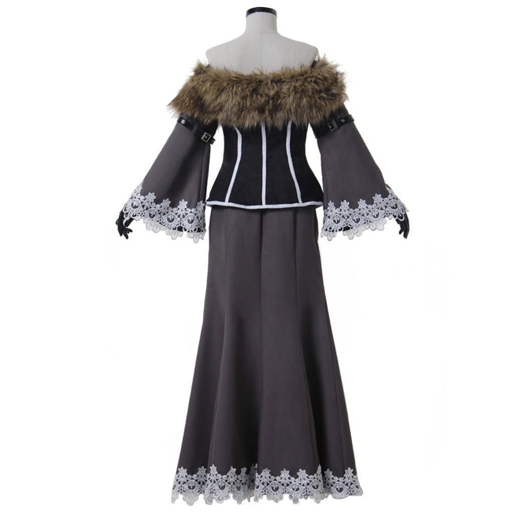 FFX Lulu Black Mage Cosplay Costume for Women - Final Fantasy X Outfit with Accessories-Astricos