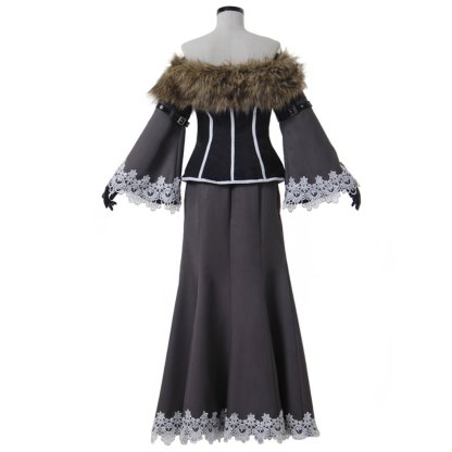 FFX Lulu Black Mage Cosplay Costume for Women - Final Fantasy X Outfit with Accessories-Astricos