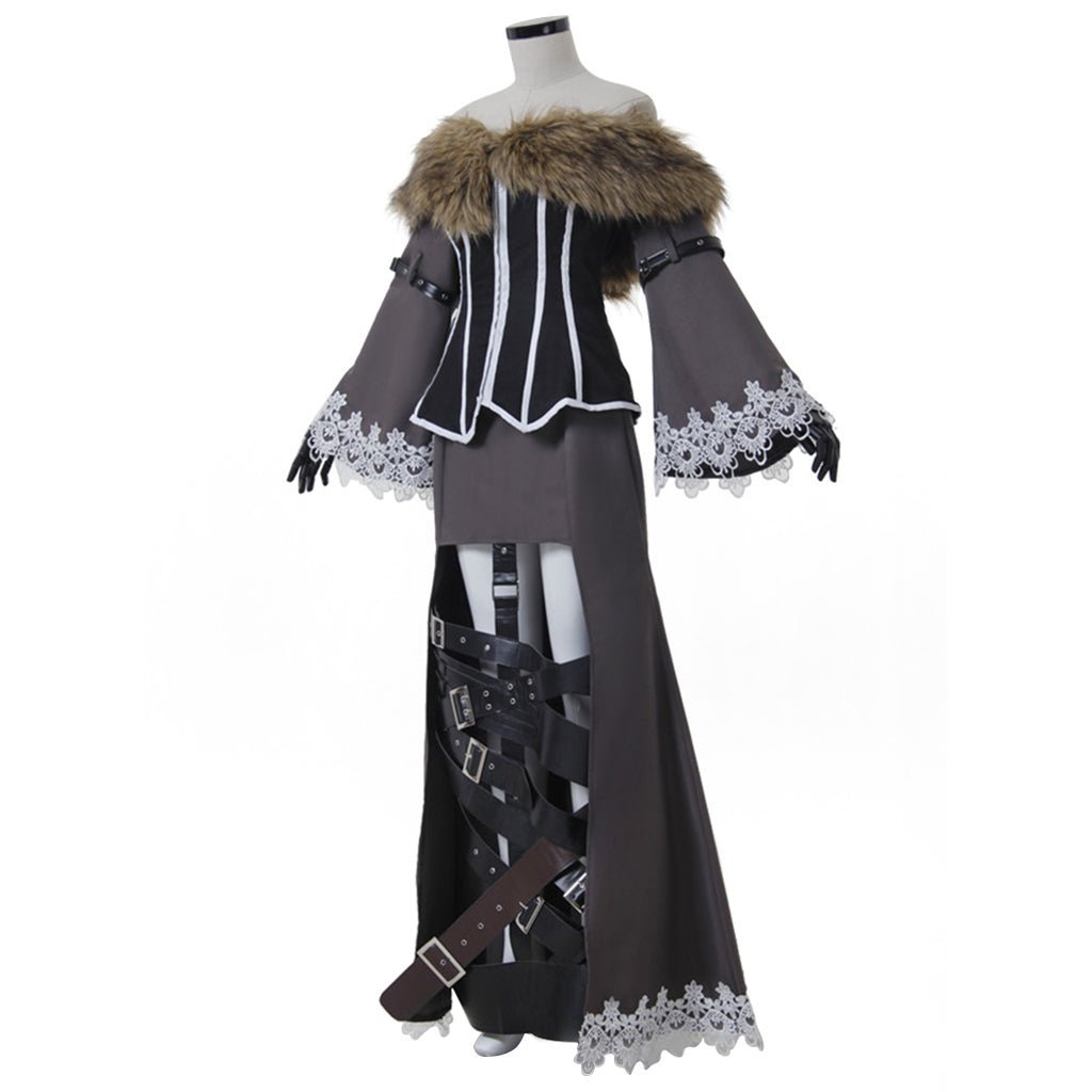 FFX Lulu Black Mage Cosplay Costume for Women - Final Fantasy X Outfit with Accessories-Astricos