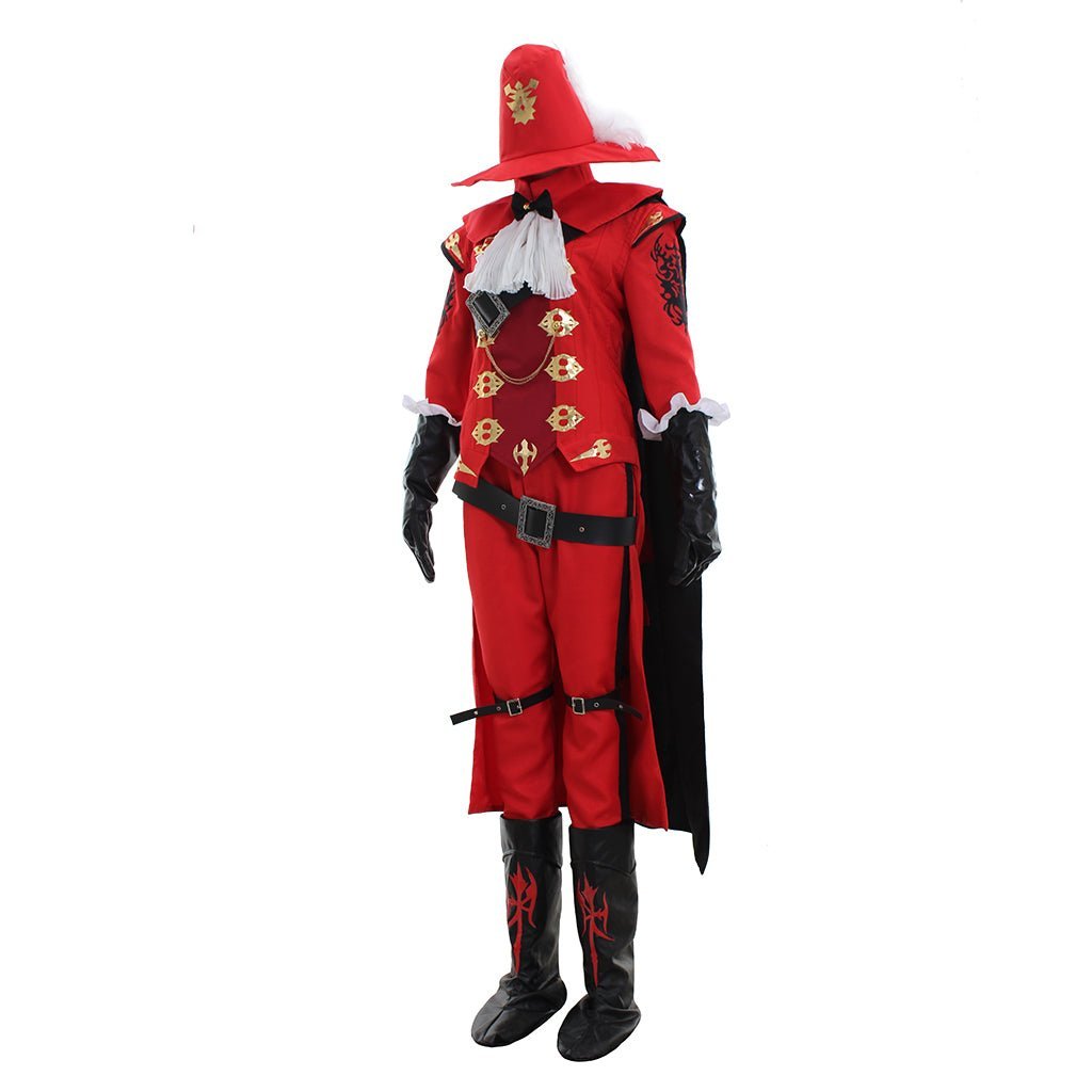 FFXIV Red Mage Cosplay Costume - Premium Fancy Combat Uniform Full Set for Final Fantasy Fans-Astricos