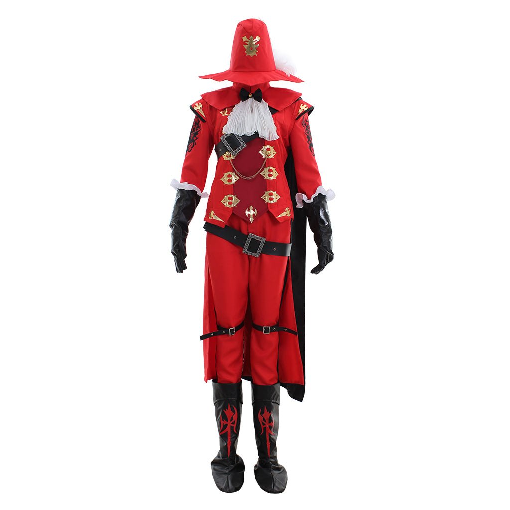 FFXIV Red Mage Cosplay Costume - Premium Fancy Combat Uniform Full Set for Final Fantasy Fans-Astricos
