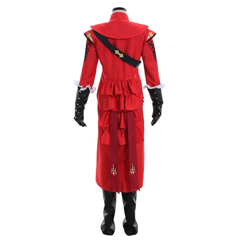 FFXIV Red Mage Cosplay Costume - Premium Fancy Combat Uniform Full Set for Final Fantasy Fans-Astricos