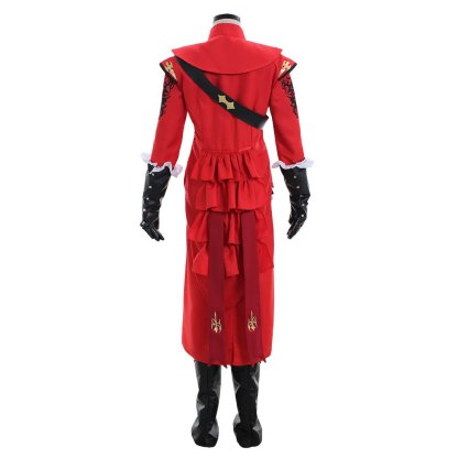 FFXIV Red Mage Cosplay Costume - Premium Fancy Combat Uniform Full Set for Final Fantasy Fans-Astricos