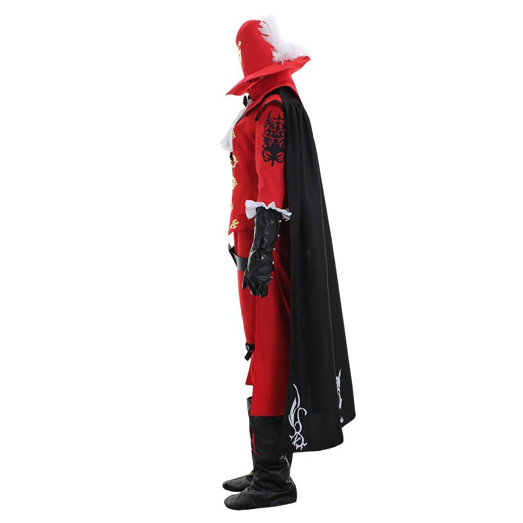 FFXIV Red Mage Cosplay Costume - Premium Fancy Combat Uniform Full Set for Final Fantasy Fans-Astricos