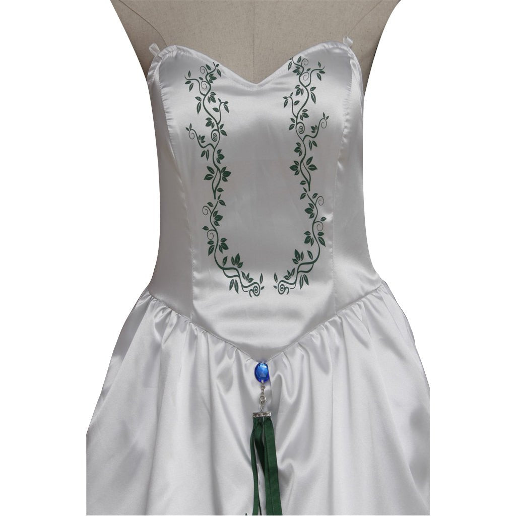 Final Fantasy IX Garnet Princess Cosplay Costume – Elegant White Wedding Gown for Women-Astricos