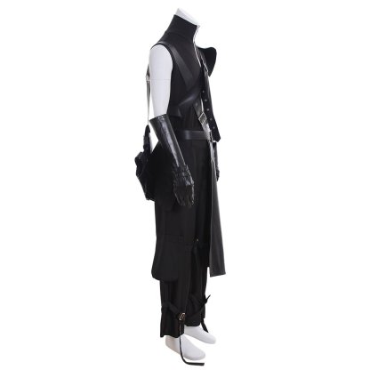 Final Fantasy VII Cloud Strife Cosplay Costume Full Set - Premium Quality with Gloves, Cloak & Belt-Astricos