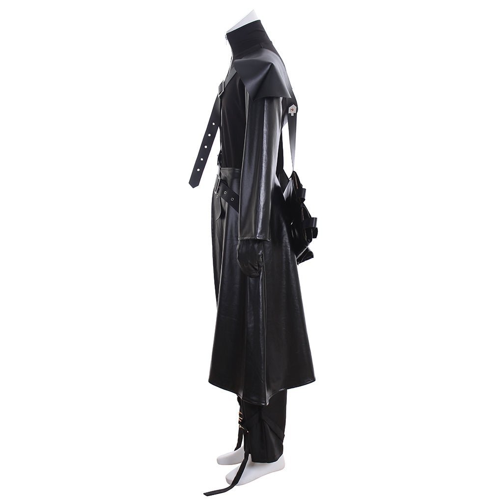 Final Fantasy VII Cloud Strife Cosplay Costume Full Set - Premium Quality with Gloves, Cloak & Belt-Astricos