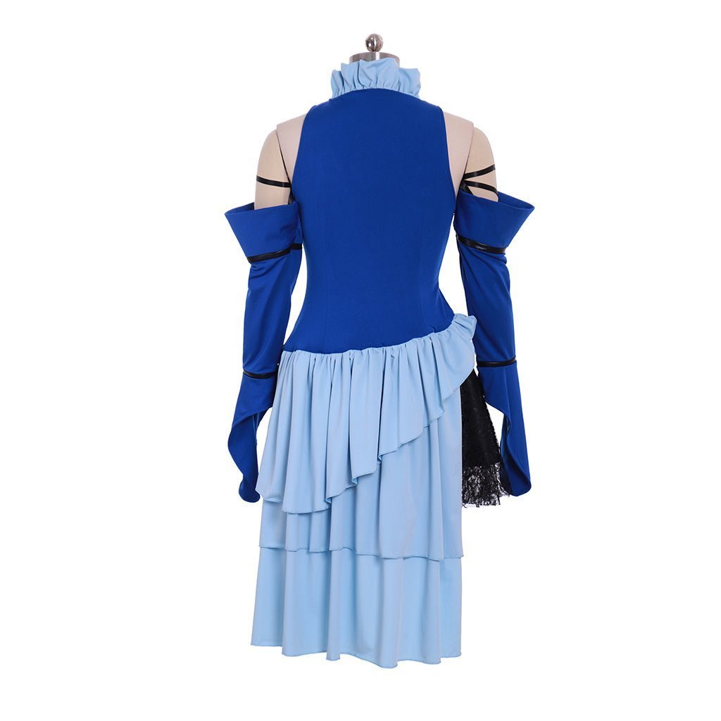 Final Fantasy X-2 Yuna Lenne Song Cosplay Costume with Earrings Set - Astricos-Astricos