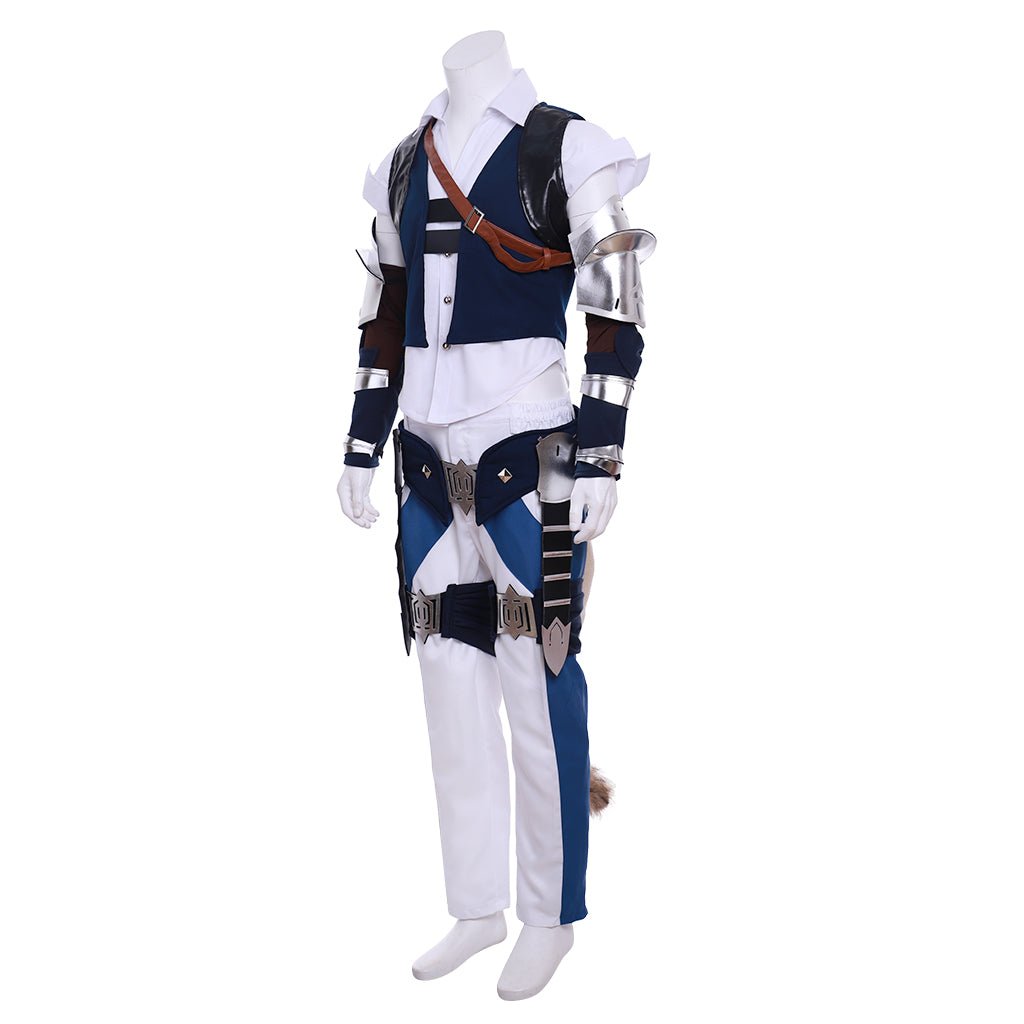 Final Fantasy XIV Miqo'te Male Cosplay Costume - Halloween & Party Outfit-Astricos