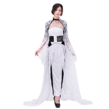 Final Fantasy XV Lunafreya Nox Fleuret Cosplay Costume - Elegant Evening Party Dress for Women-Astricos