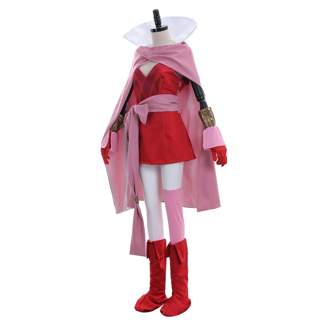 Fire Emblem Awakening Tiki Cosplay Costume - Pink Dress with Cloak for Women-Astricos