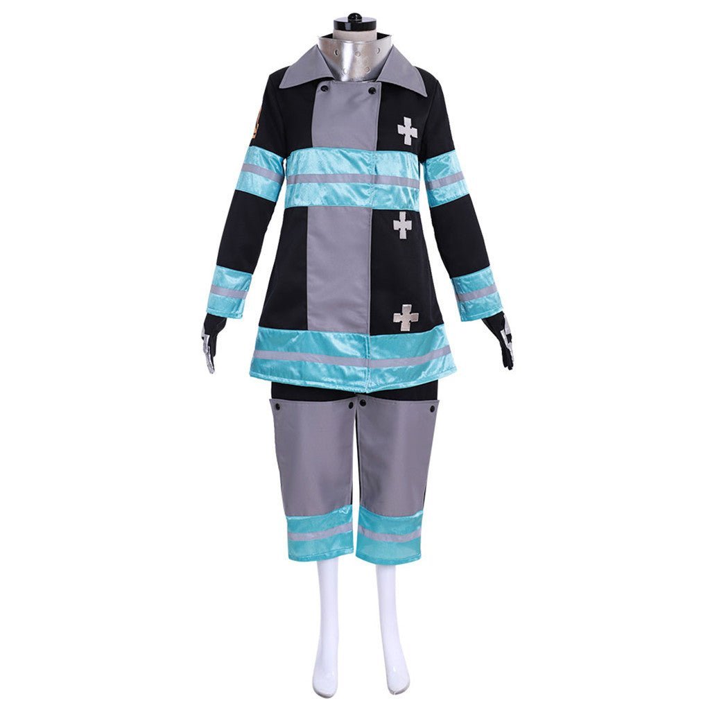 Fire Force Kotatsu Tamaki Battle Suit Cosplay Costume - Premium Quality | Astricos-Astricos