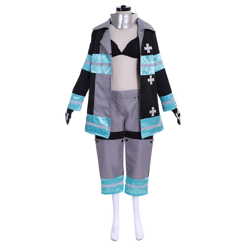 Fire Force Kotatsu Tamaki Battle Suit Cosplay Costume - Premium Quality | Astricos-Astricos