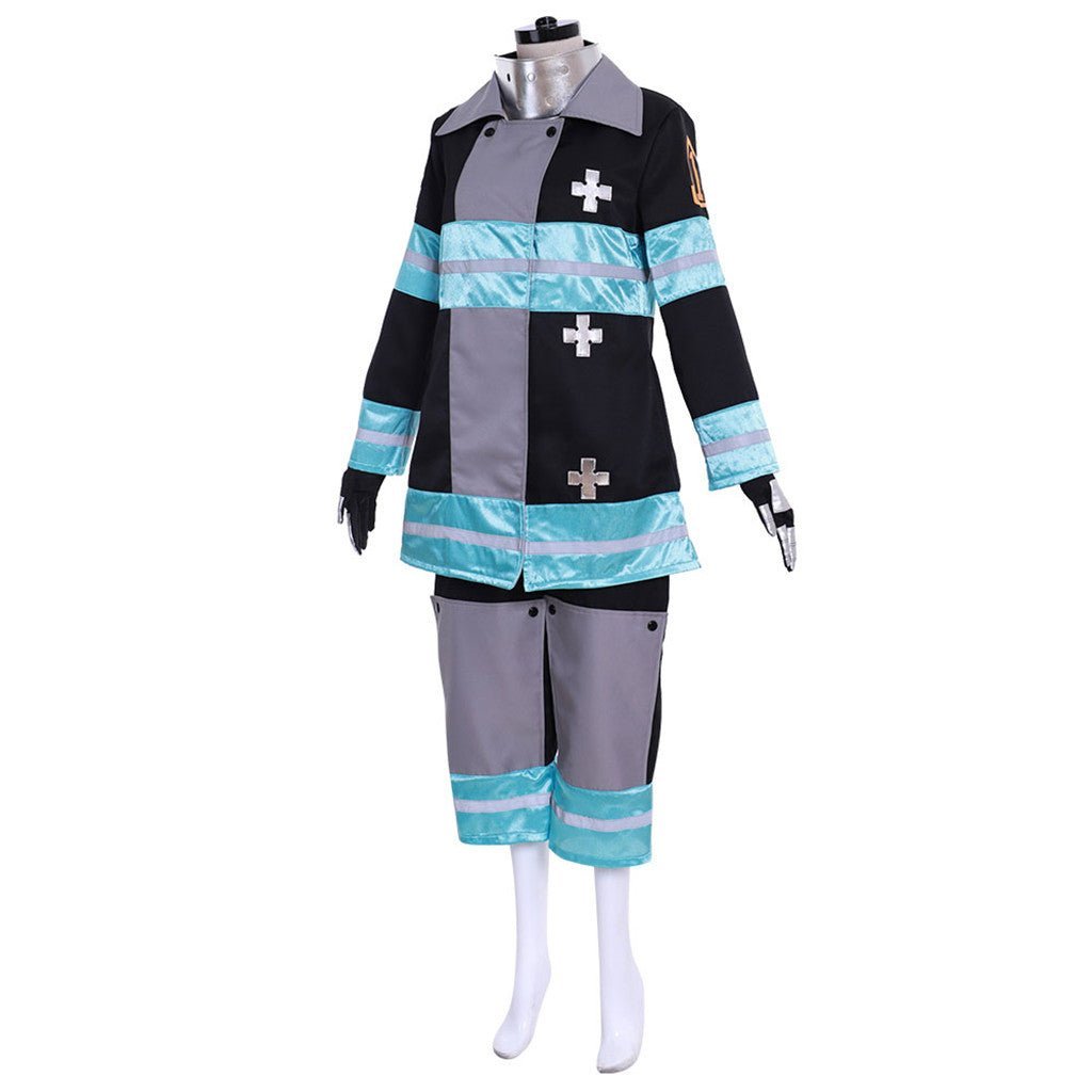 Fire Force Kotatsu Tamaki Battle Suit Cosplay Costume - Premium Quality | Astricos-Astricos