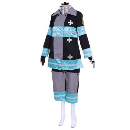Fire Force Kotatsu Tamaki Battle Suit Cosplay Costume - Premium Quality | Astricos-Astricos