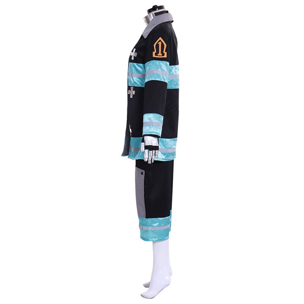 Fire Force Kotatsu Tamaki Battle Suit Cosplay Costume - Premium Quality | Astricos-Astricos