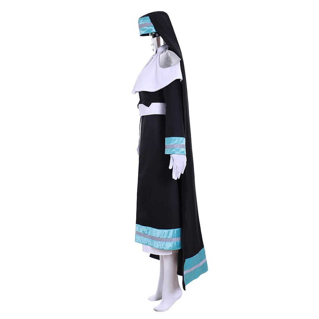 Authentic Fire Force Iris Nun Cosplay Costume - Premium Quality Anime Outfit-Astricos