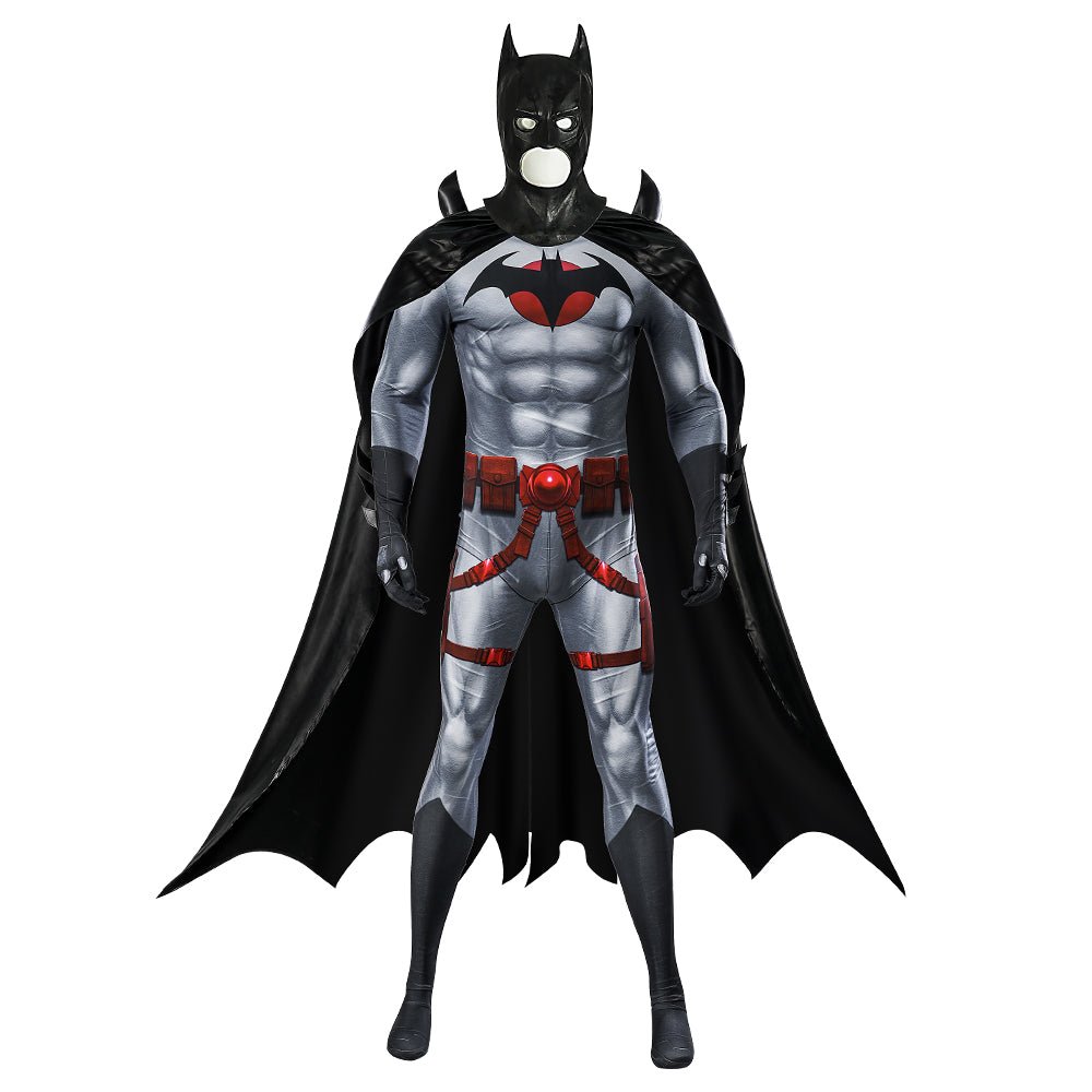 Flashpoint Batman Thomas Wayne Knight of Vengeance Cosplay Halloween Bodysuit Set - Astricos