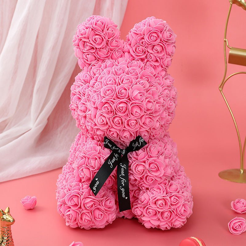 Forever Bloom Eternal Rose Bunny - Magical Gift for Love & Friendship | Astricos-Astricos
