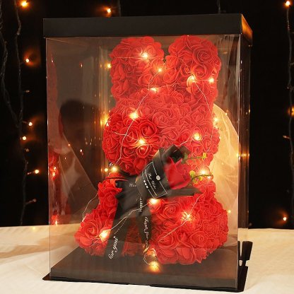 Forever Bloom Eternal Rose Bunny - Magical Gift for Love & Friendship | Astricos-Astricos