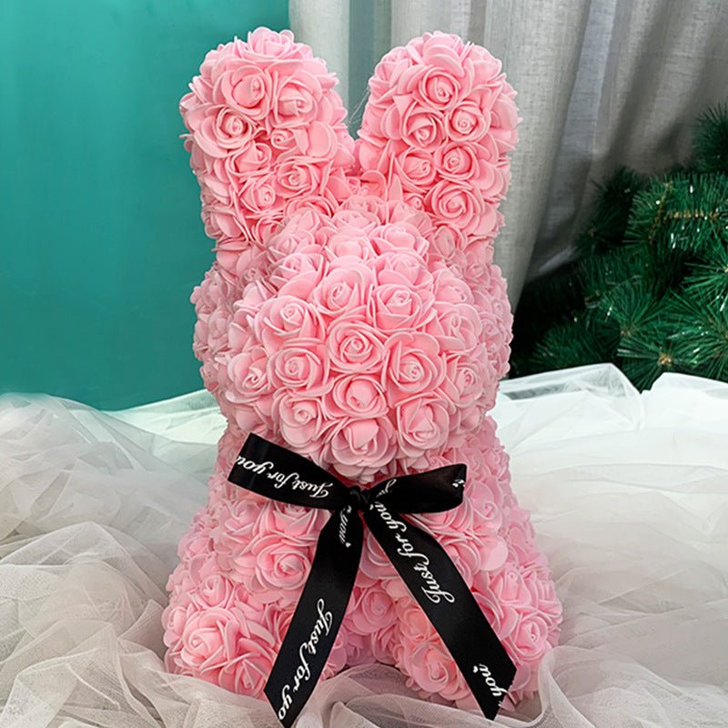 Forever Bloom Eternal Rose Bunny - Magical Gift for Love & Friendship | Astricos-Astricos