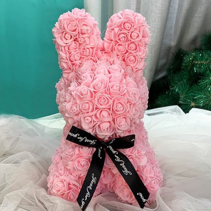 Forever Bloom Eternal Rose Bunny - Magical Gift for Love & Friendship | Astricos-Astricos