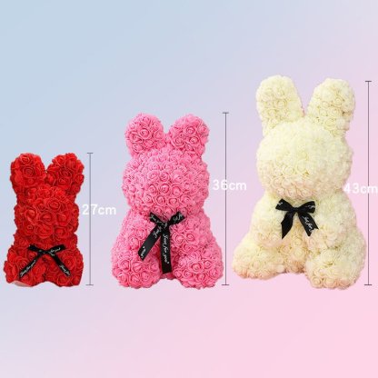 Forever Bloom Eternal Rose Bunny - Magical Gift for Love & Friendship | Astricos-Astricos