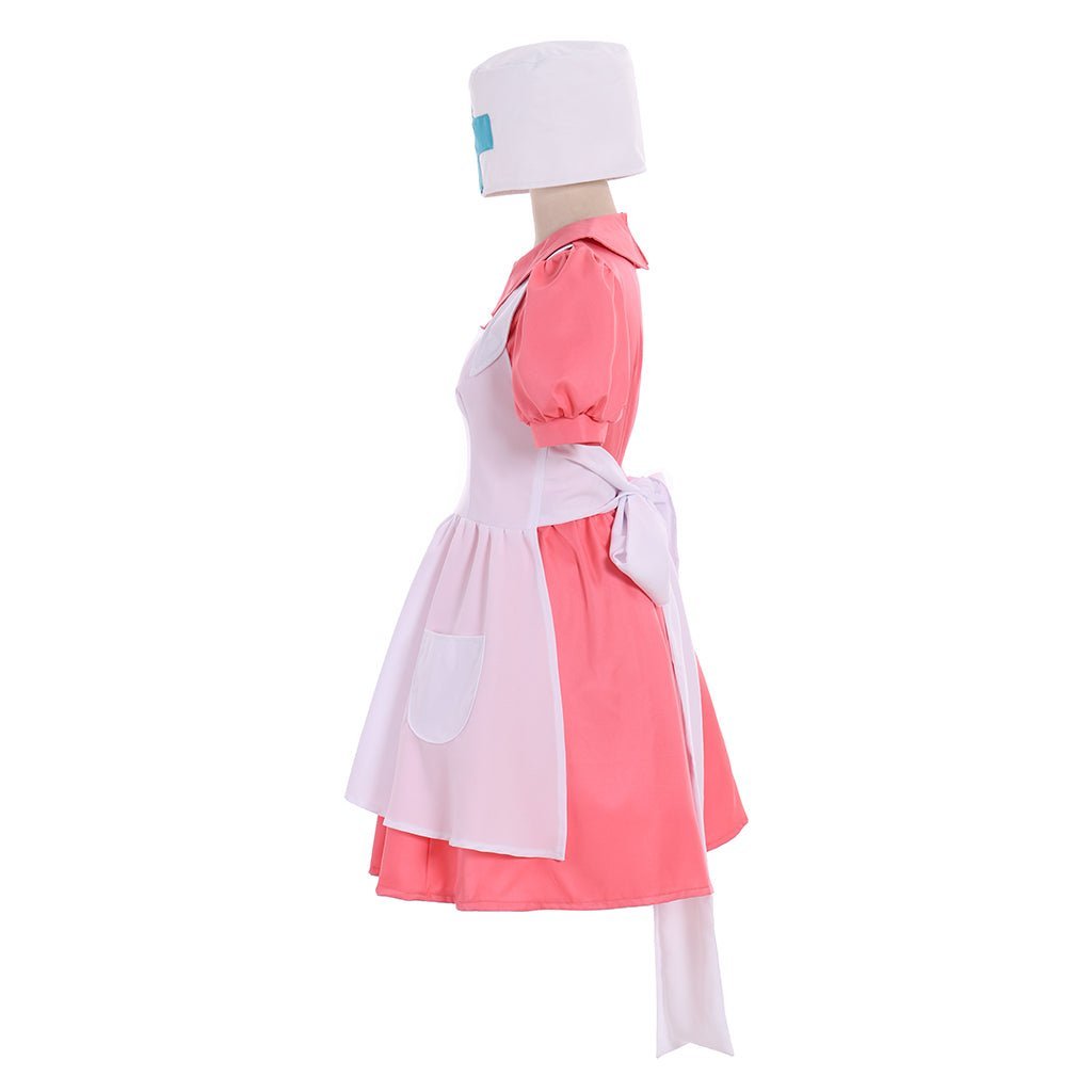 Nurse Joy Cosplay Costume Pink Dress with Hat – Anime-Inspired Outfit | Astricos-Astricos