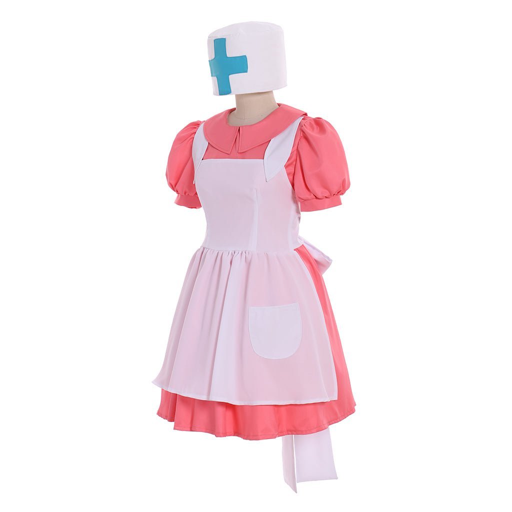 Nurse Joy Cosplay Costume Pink Dress with Hat – Anime-Inspired Outfit | Astricos-Astricos