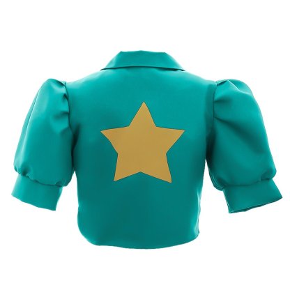 Astricos Exclusive: Steven Universe Pearl Cosplay Green Coat Jacket for Women-Astricos