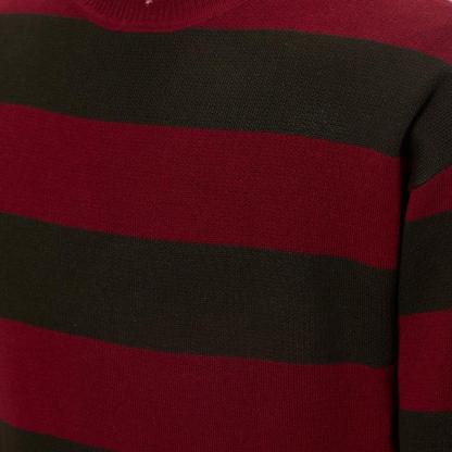 Freddy Krueger Cosplay Sweater - Nightmare Street Movie Red Striped Knit Shirt | Astricos-Astricos