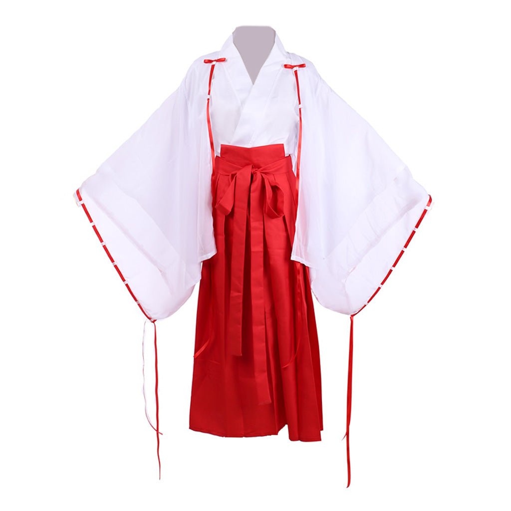 Authentic Inuyasha Kikyo Cosplay Kimono Costume Full Set | Astricos-Astricos