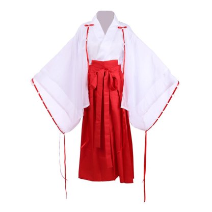 Authentic Inuyasha Kikyo Cosplay Kimono Costume Full Set | Astricos-Astricos