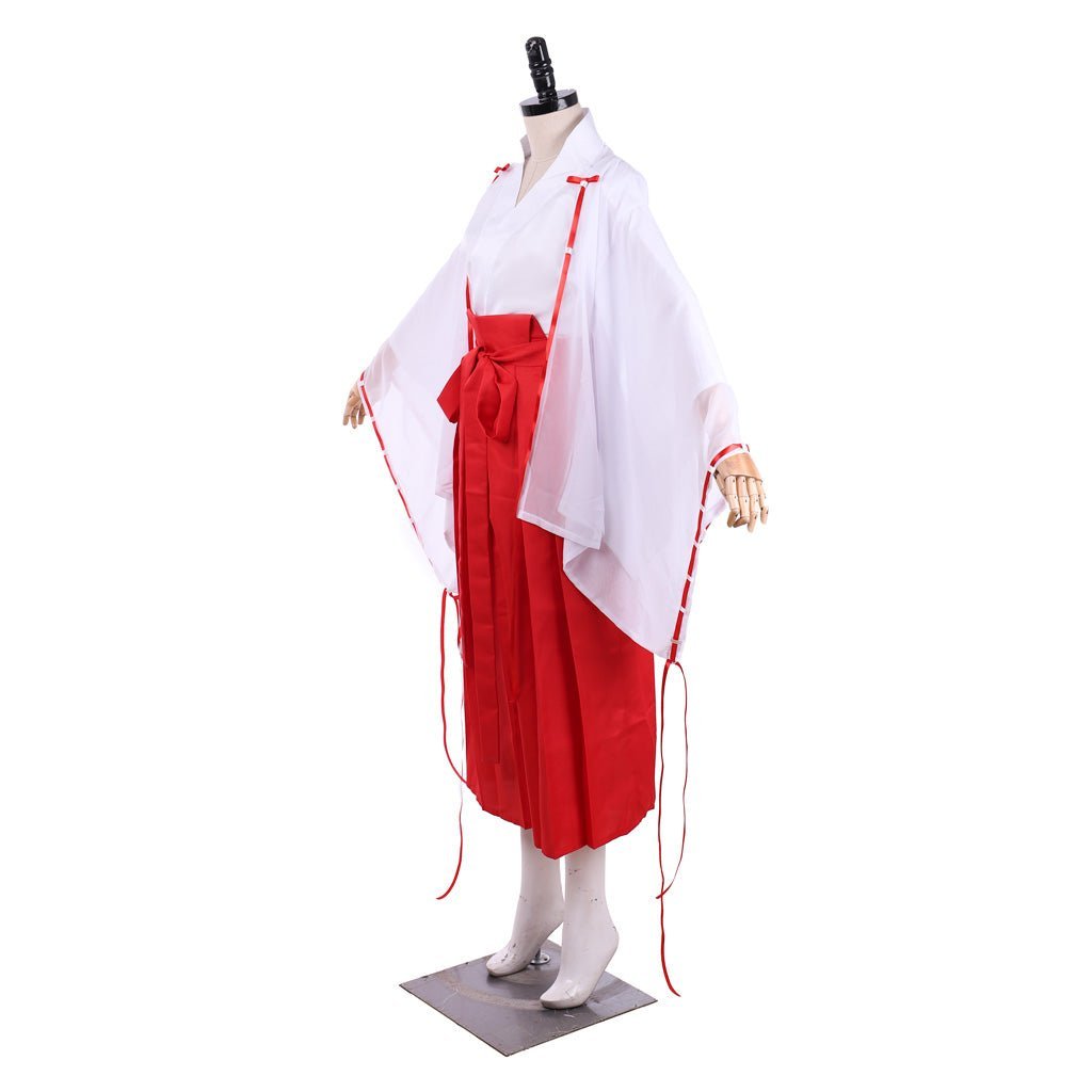 Authentic Inuyasha Kikyo Cosplay Kimono Costume Full Set | Astricos-Astricos