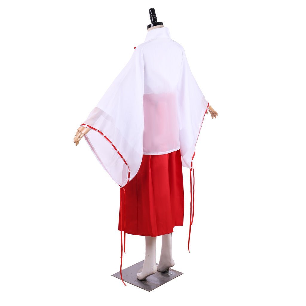 Authentic Inuyasha Kikyo Cosplay Kimono Costume Full Set | Astricos-Astricos