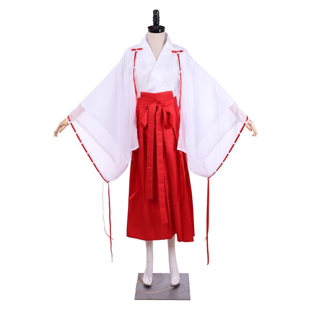 Authentic Inuyasha Kikyo Cosplay Kimono Costume Full Set | Astricos-Astricos