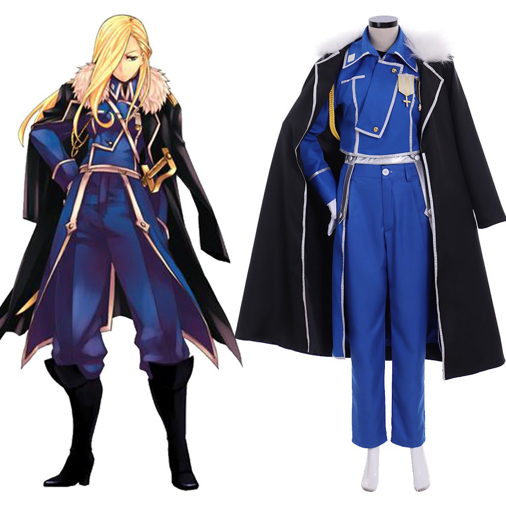 Fullmetal Alchemist Olivier Mira Armstrong Cosplay Costume - Authentic Military Uniform-Astricos