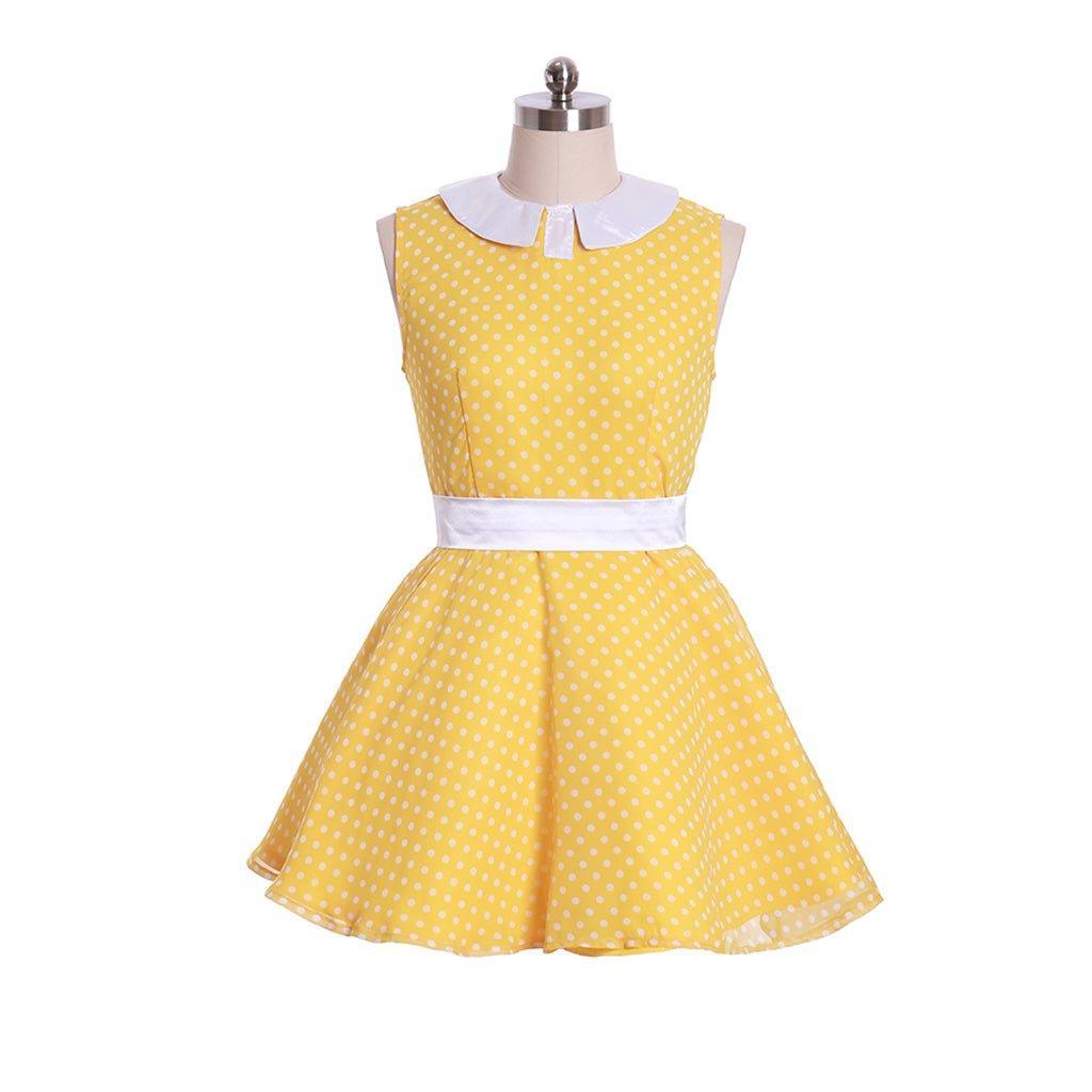 Gabby Gabby Costume for Girls - 1950s Polka Dot Dress for Halloween & Birthday Parties-Astricos