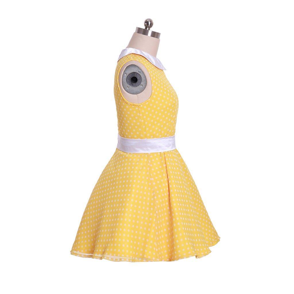 Gabby Gabby Costume for Girls - 1950s Polka Dot Dress for Halloween & Birthday Parties-Astricos